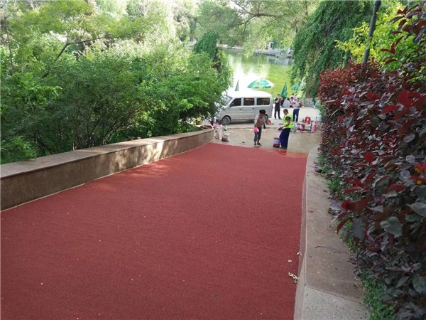 恩施彩色路面施工